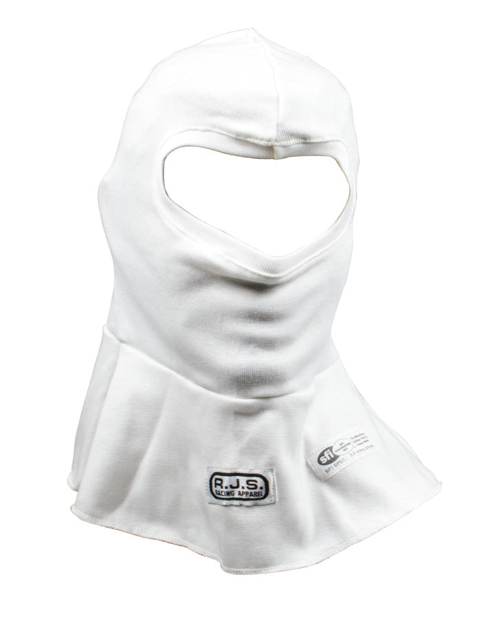 Head Sock - Single Eyeport - SFI 3.3 - Single Layer - Nomex - White - Youth Size - Each