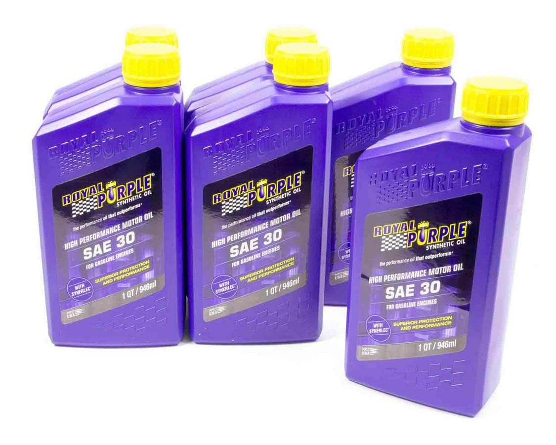 Motor Oil - 30W - Synthetic - 1 qt Bottle - Set of 6