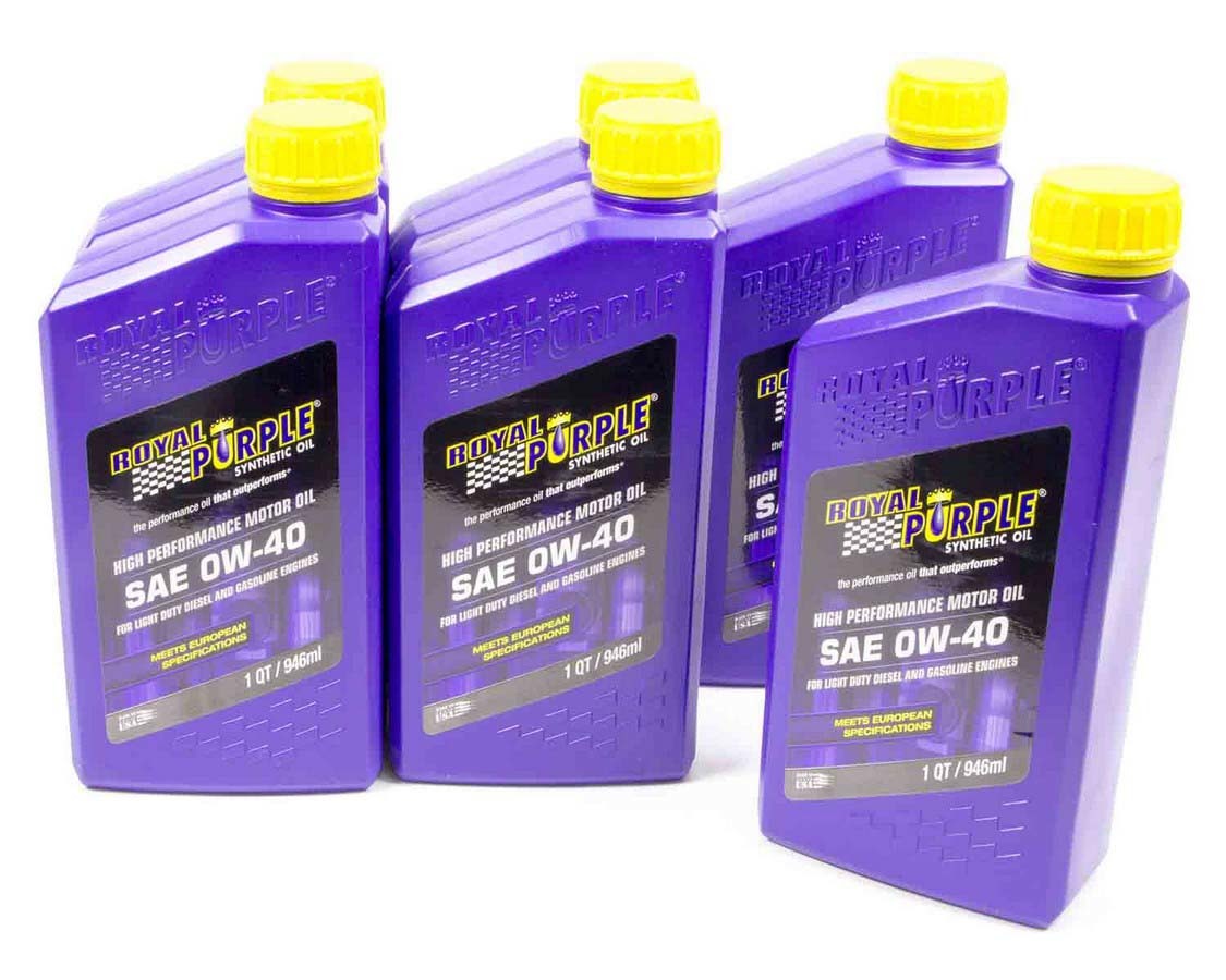 Motor Oil - 0W40 - Synthetic - 1 qt Bottle - Set of 6