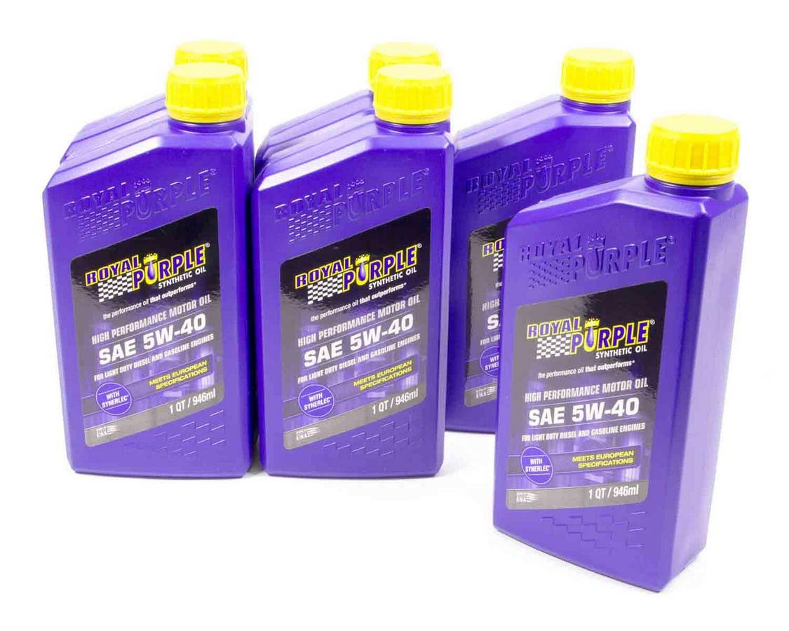 Motor Oil - 5W40 - Synthetic - 1 qt Bottle - Set of 6