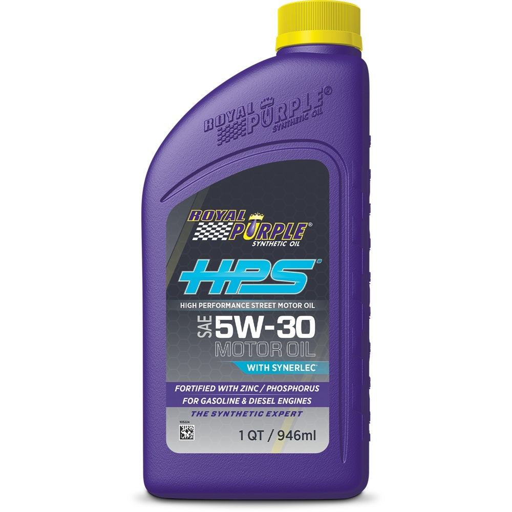 Motor Oil - HPS High Performance Street - High Zinc - 5W30 - Synthetic - 1 qt Bottle - Each