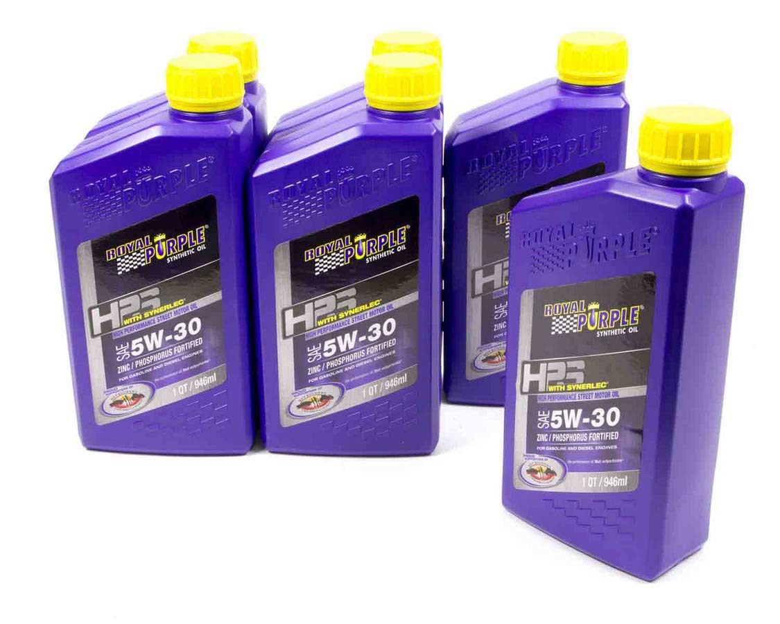 Motor Oil - HPS High Performance Street - High Zinc - 5W30 - Synthetic - 1 qt Bottle - Set of 6