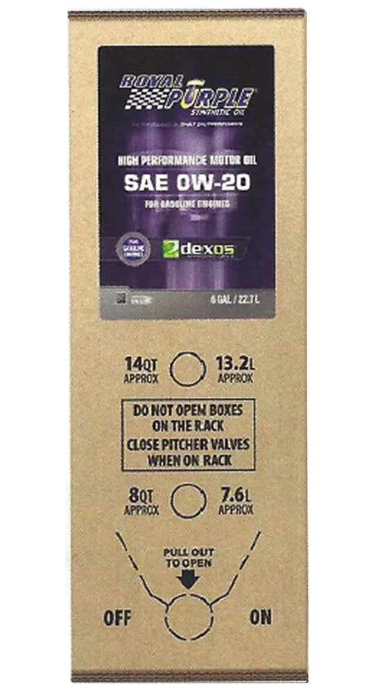 Motor Oil - Multi-Grade SAE - 0W20 - 6 gal Box - Each