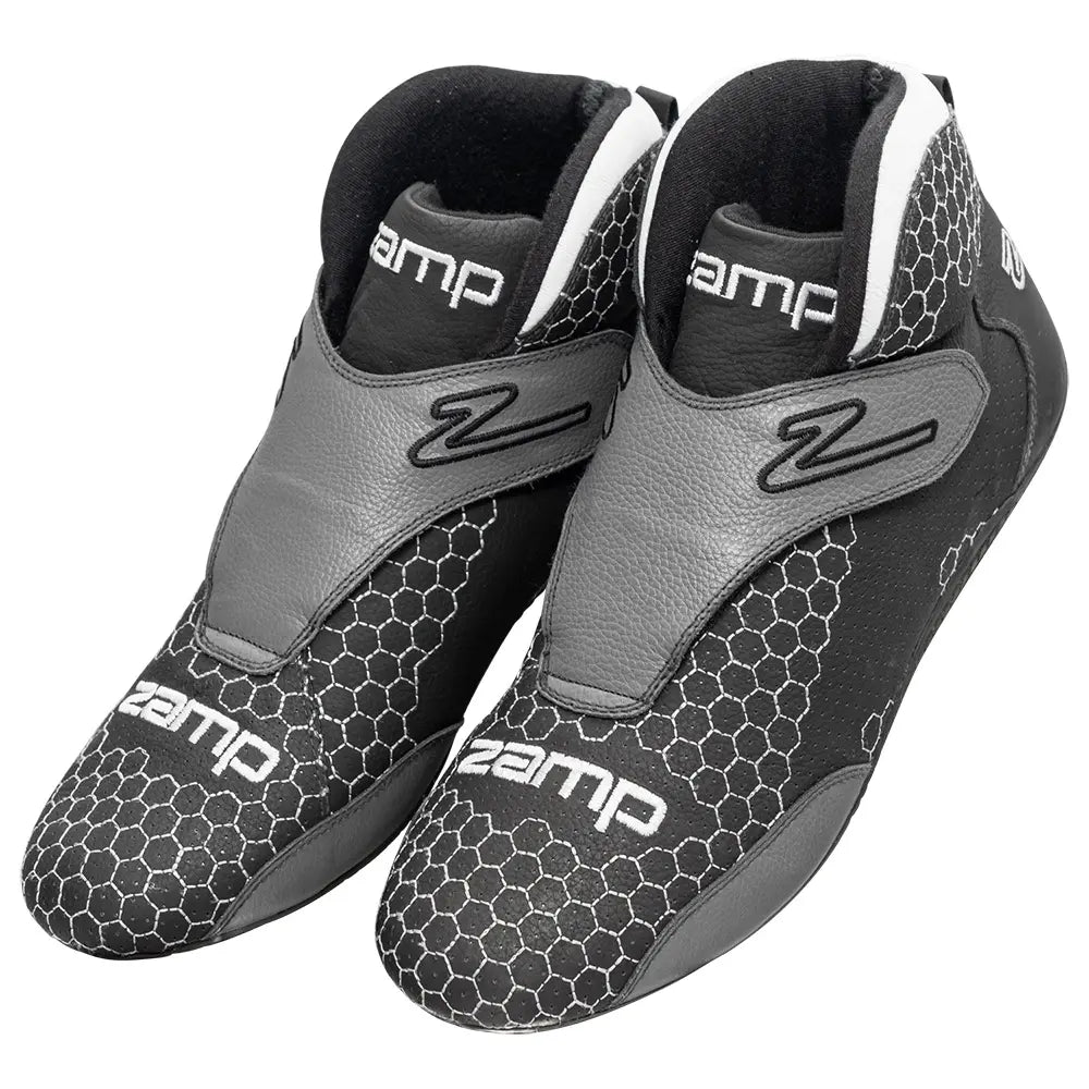 Shoe - ZR-60 - Driving - Mid-Top - SFI 3.3/5 - Leather Outer - Rubber Sole - Hook and Loop Closure - Fire Retardant NMX inner - Size 15 - Pair (Copy)