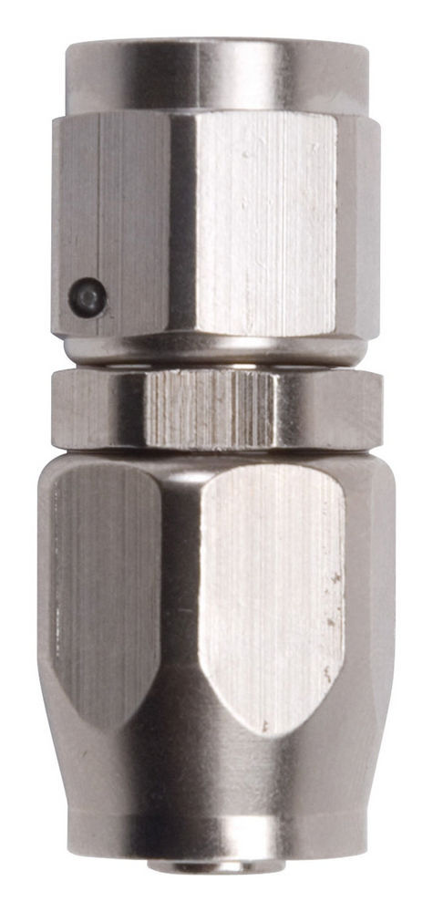 Fitting - Hose End - Full Flow - Straight - 10 AN Hose to 10 AN Female - Aluminum - Nickel Anodized - Each