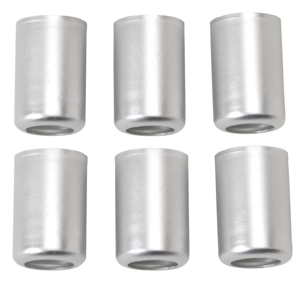 Crimp Collar - Crimp-On - 6 AN - Aluminum - Natural - Set of 6