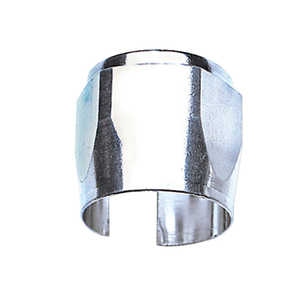 Hose Clamp - Worm Gear - Tube Seal - 6 AN Hose - Hex - Aluminum - Chrome - Each