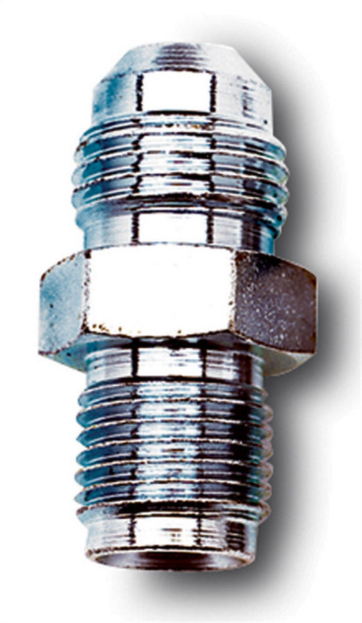 Fitting - Adapter - Straight - 6 AN Male to 1/2-20 in Inverted Flare Male - Steel - Zinc Oxide - Hardline - Each