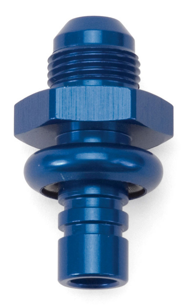 Fitting - Adapter - Straight - 6 AN Male to Ford Pressure Side EFI - Aluminum - Blue Anodized - Each