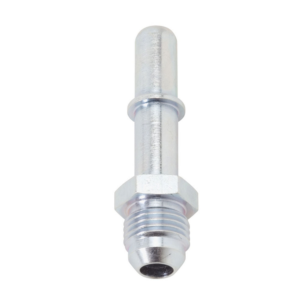 Fitting - Adapter - Straight - 6 AN Male to 5/16 in SAE Male Quick Disconnect - Steel - Zinc Plated - Each
