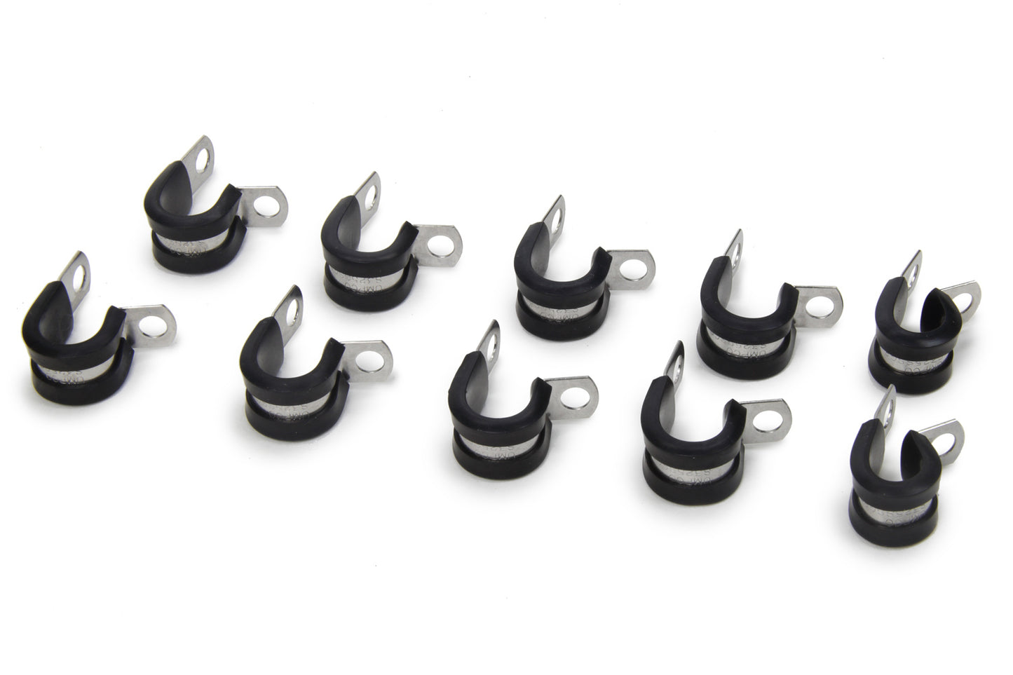 Line Clamp - Adel - 6 AN Hose - Cushioned - Steel - Set of 10