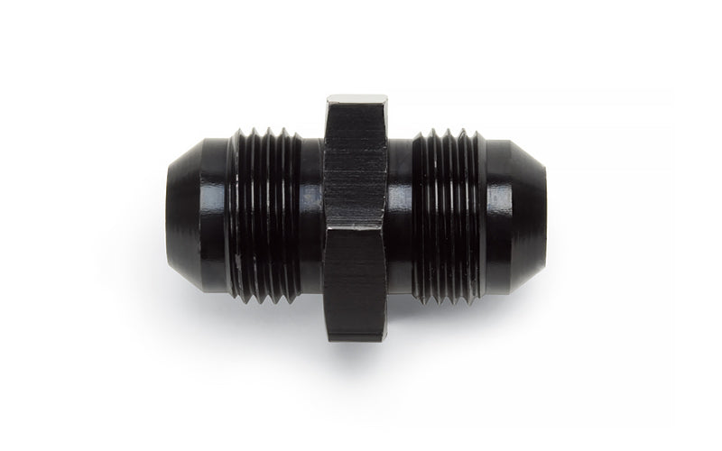 Fitting - Adapter - Straight - 6 AN Male to 6 AN Male - Aluminum - Black Anodized - Each