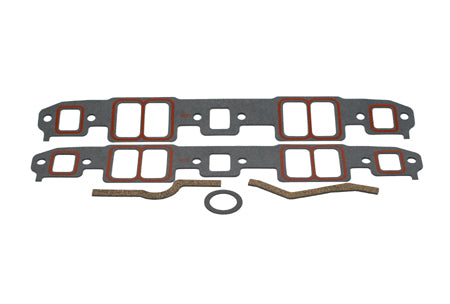 Intake Manifold Gasket - 0.062 in Thick - 1.25 x 2.2 in Rectangular Port - Composite - Small Block Chevy - Kit