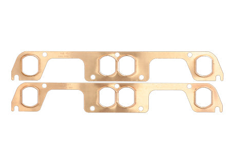 Engine & Accessories Header / Manifold Gasket - Pro Copper - 1.350 x 1.700 in Port - Copper - Hooker Style Adapter Plate - Small Block Chevy - Pair
