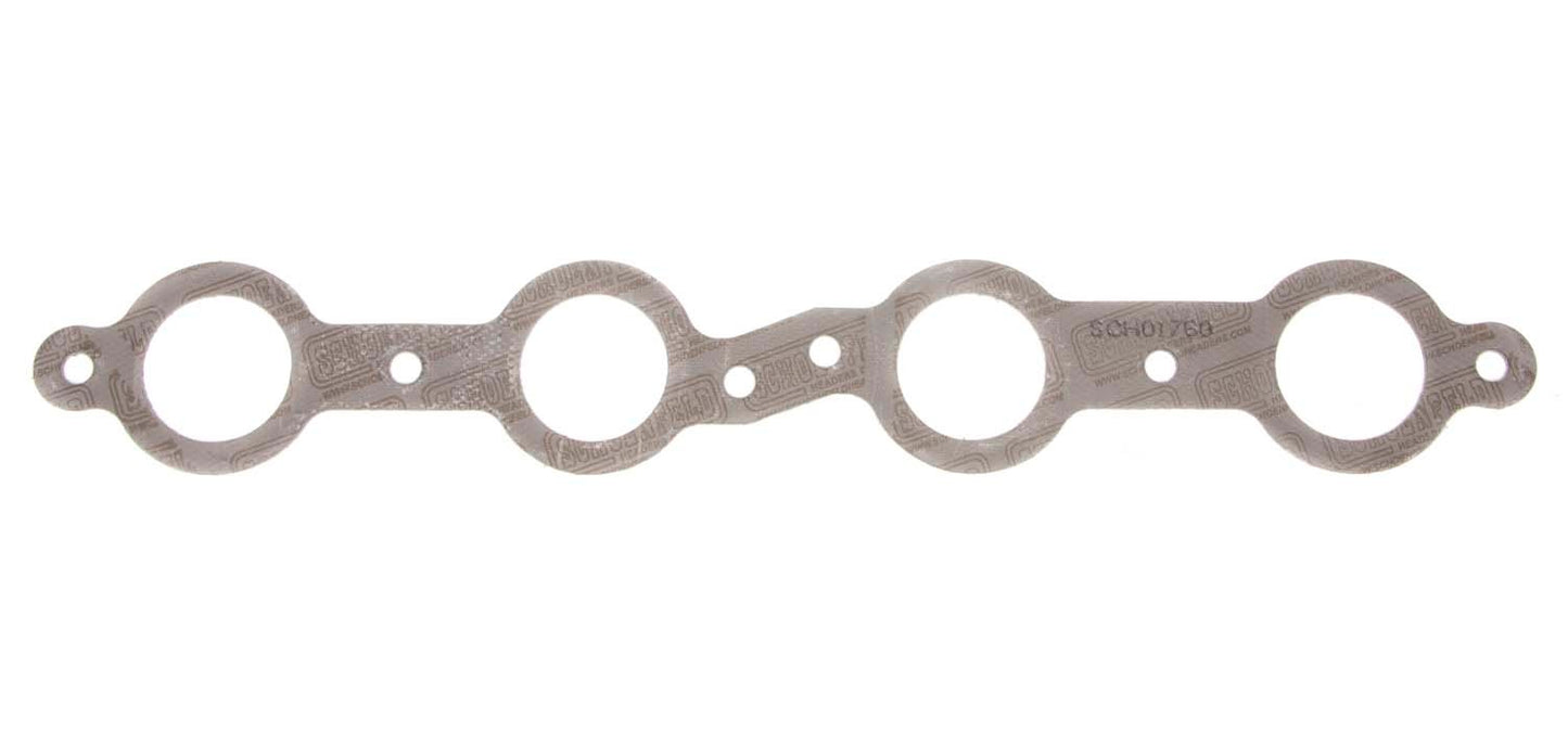 Engine & Accessories Header / Manifold Gasket - 1.625 in 1.875 in Round Port - Steel Core Graphite - GM LS-Series - Each