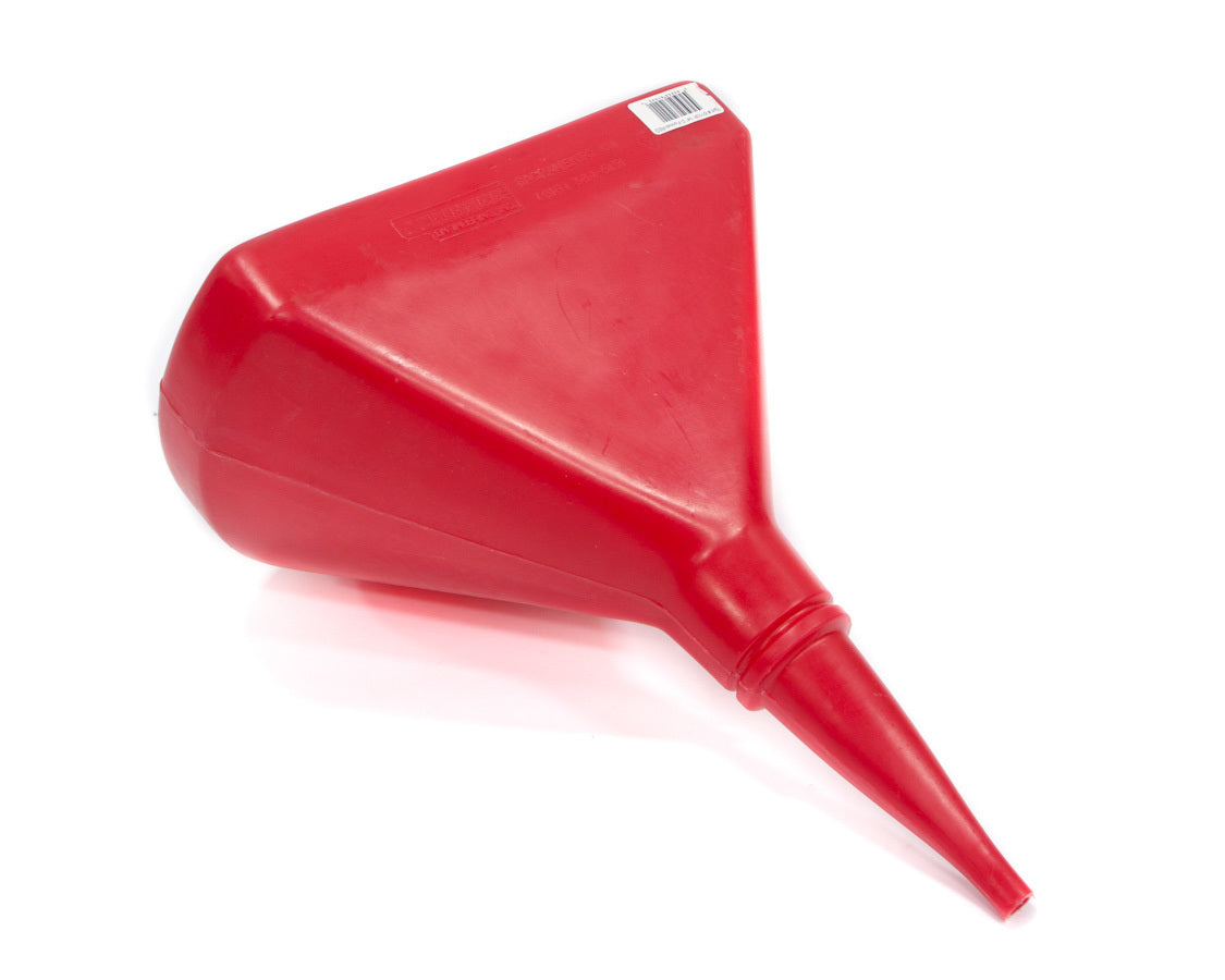 Funnel - 14 in D-Shape - Plastic - Red - Each