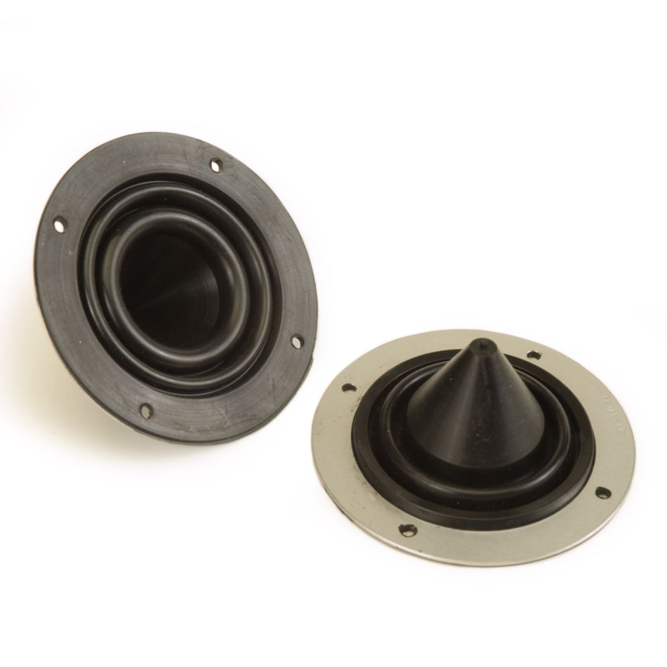 Firewall Grommet - 1 Hole - 3 in OD - 1 in OD - Pointed - Aluminum / Rubber - Black - Each
