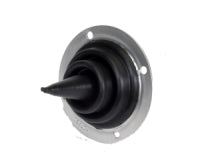 Firewall Grommet - 1 Hole - 2 in OD - Pointed - Aluminum / Rubber - Black - Each
