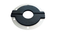 Firewall Grommet - 1 Split Hole - 3 in OD - 1 in ID - Flat - Aluminum / Rubber - Black - Each