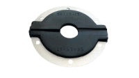 Firewall Grommet - 1 Split Hole - 3 in OD - 0.750 in ID - Flat - Aluminum / Rubber - Black - Each