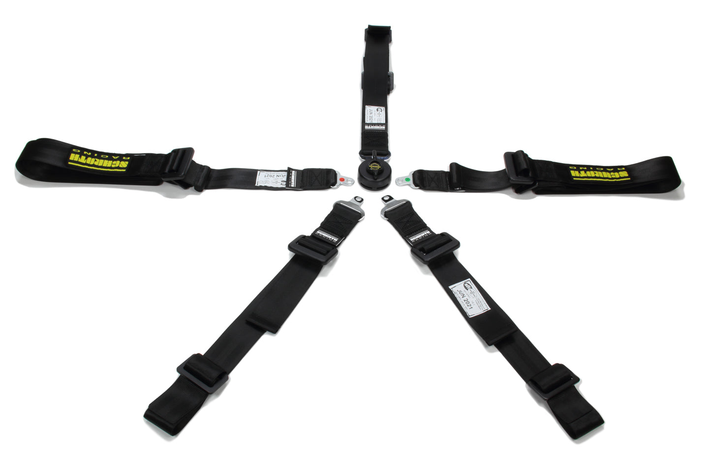 Harness - Profi 2x2 - 5 Point - Camlock - SFI 16.1 - Pull Up Adjust - Wrap Around - Individual Harness - HANS Ready - Black - Kit