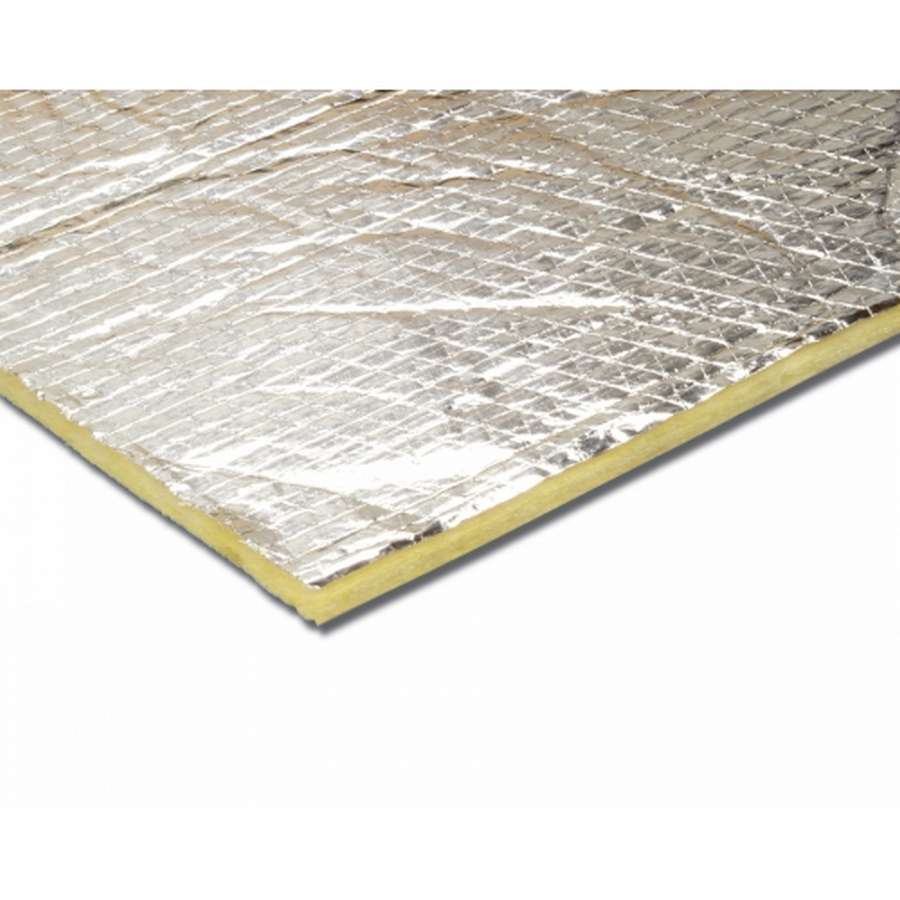 Heat and Sound Barrier - Cool-It - 24 x 48 in Sheet - 1/2 in Thick - Aluminized Foam - Silver - Each