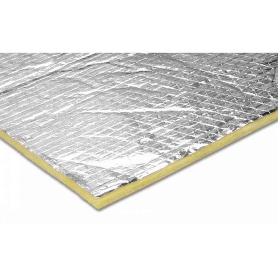 Heat and Sound Barrier - Cool-It - 48 x 48 in Sheet - 1/2 in Thick - Aluminized Foam - Silver - Each