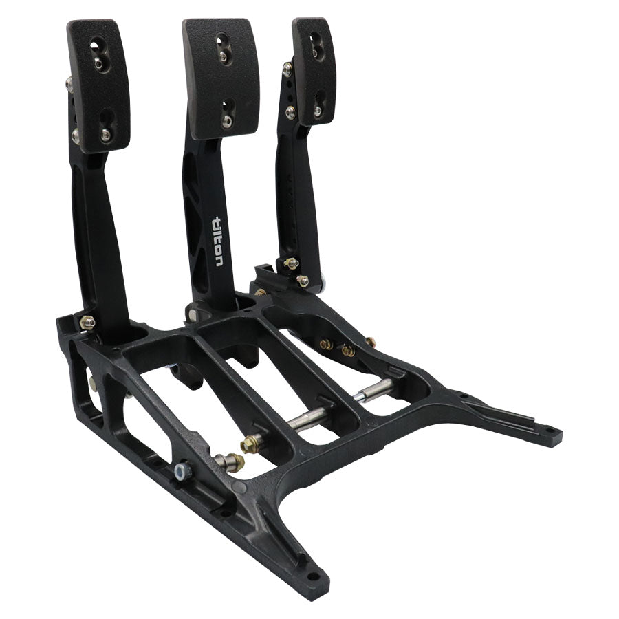 Pedal Assembly - 850-Series - Gas / Brake / Clutch - 4.8 to 1 to 6.1 to 1 Ratio - Forward Floor Mount - Aluminum - Black Anodized - Each