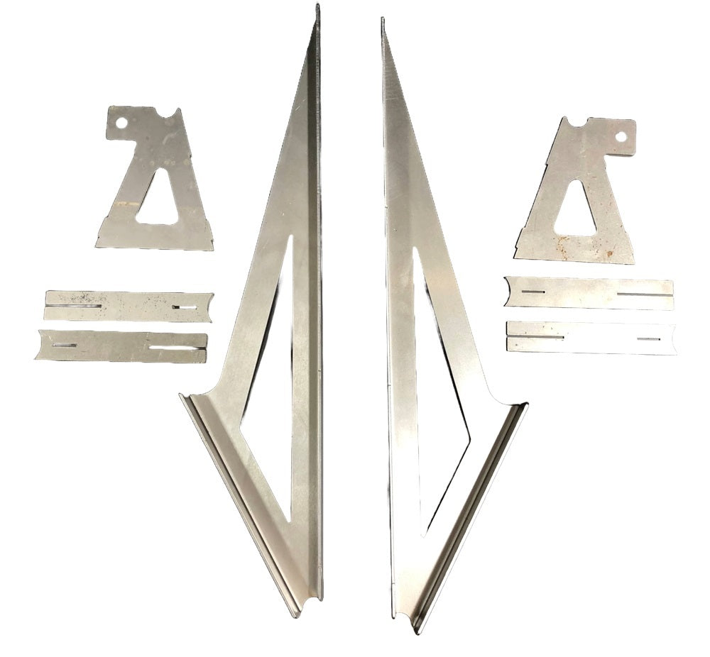 Bumper - Outlaw - 0.075 in Thick - Steel - Natural - Asphalt Late Model - Kit