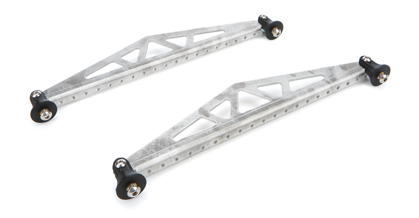 Spoiler Bracket - 10.5 in Long - Aluminum - Natural - Pair
