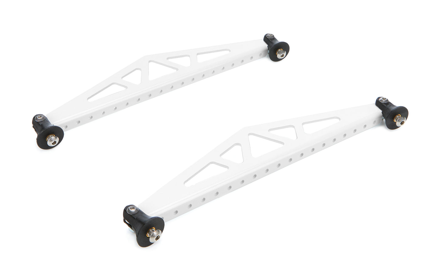 Spoiler Bracket - 10.5 in Long - Aluminum - White Powder Coat - Pair