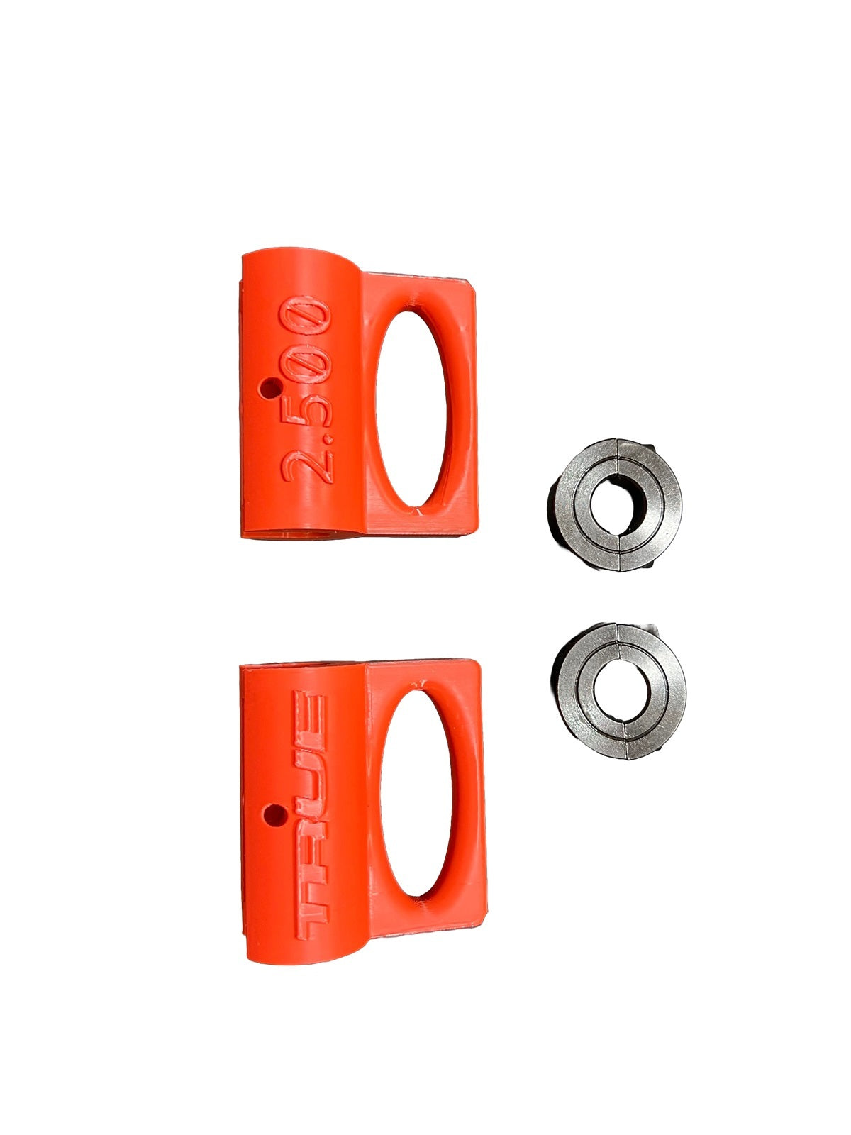 Steering Rack Lock Kit - 9/16 in ID - Clamp-On - Shaft Collars Included - 2.5 in Long - Plastic - Orange - Sweet Manufacturing Steering Racks - Kit