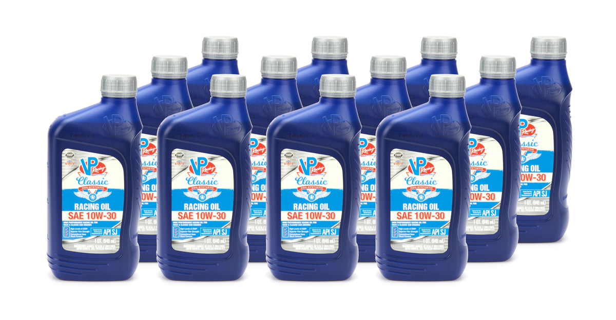 Motor Oil - Classic Racing - 10W30 - Conventional - 1 qt Bottle - Set of 12