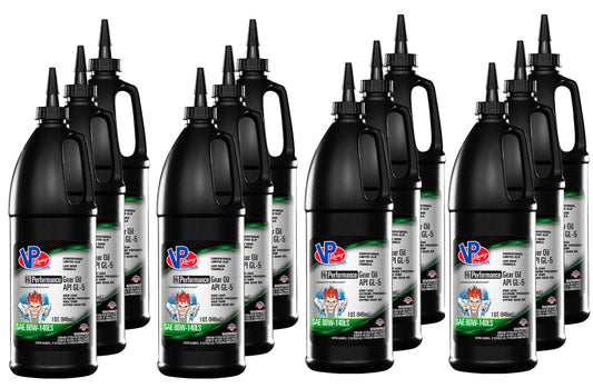 Gear Oil - HiPerformance - 80W140LS - Limited Slip Additive - Conventional - 1 qt Bottle - Set of 12