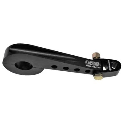 Steering Column Bracket - 1-3/4 in Diameter Tube - Clamp / Bolt-On - 6-3/4 in Length - Aluminum - Black Anodized - Each
