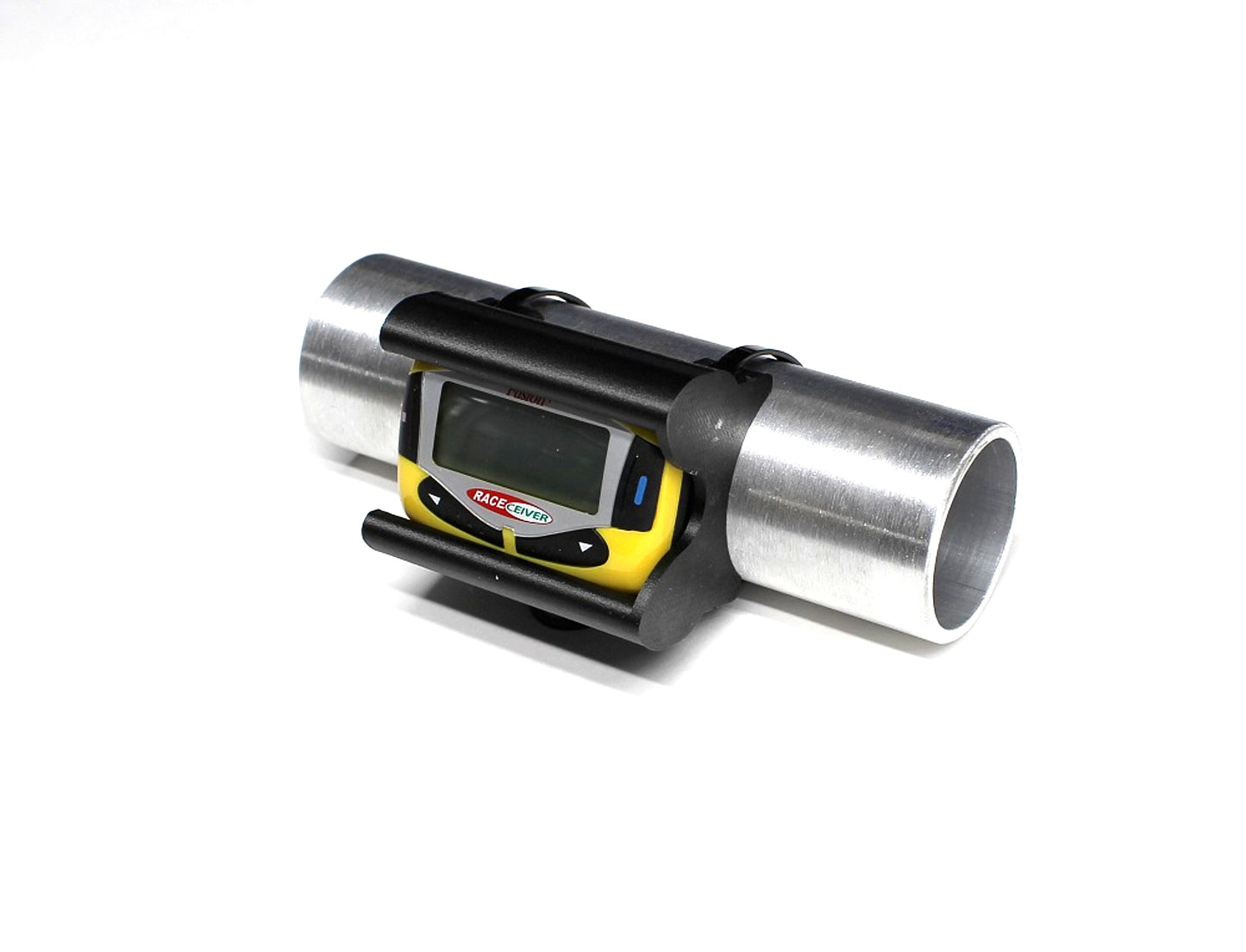 Radio Raceiver Bracket - Clamp-On - 1-3/4 in Tube - Aluminum - Black Powder Coat - Fusion Raceivers - Each