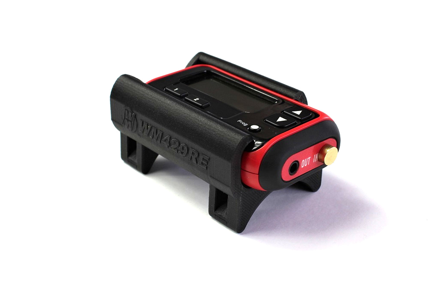 Radio Raceiver Bracket - Clamp-On - 1-3/4 in Tube - Aluminum - Black Powder Coat - RE Switch - Each