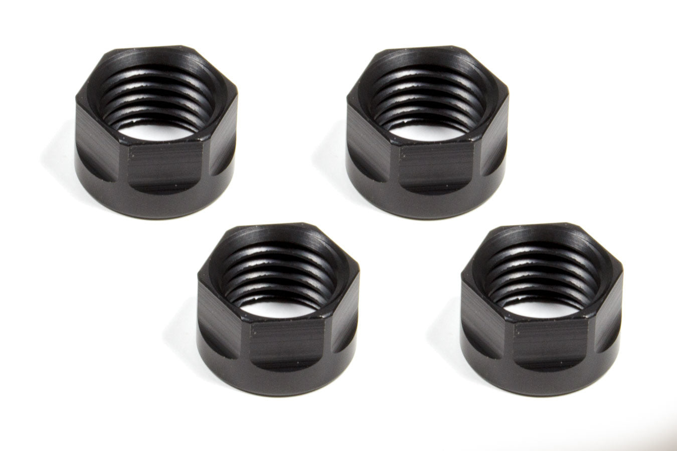 Nut - 1-8 in Thread - Steel - Black Paint - Set of 4