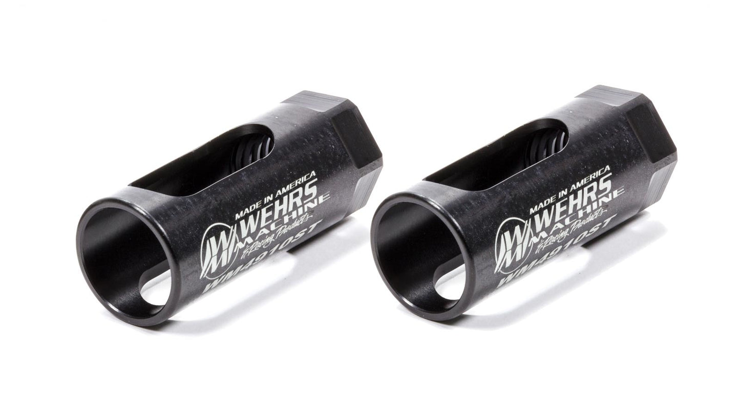 Jam Nut - 1-8 in Right Hand Thread - 3 in Tall - Steel - Black Zinc - Wehrs Jack Bolt - Pair