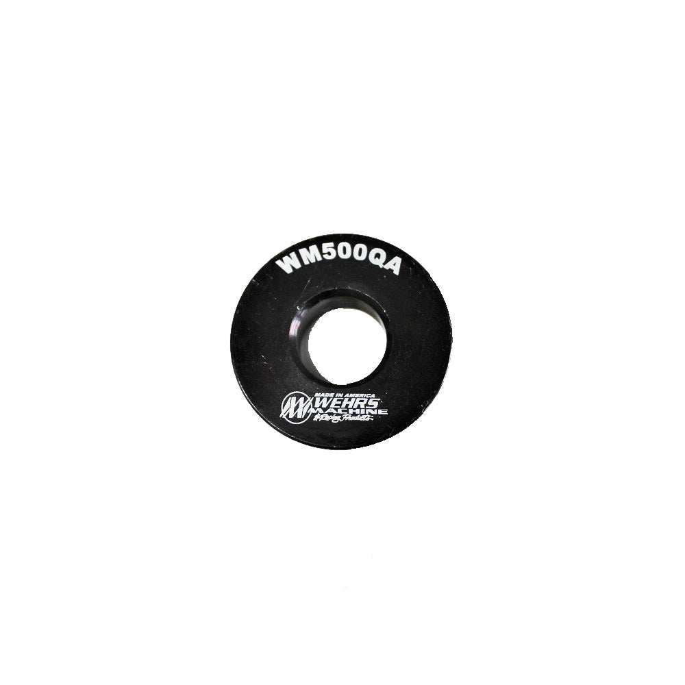 Flat Spacer - 1/2 in ID - 1-1/4 in OD - 1/4 in Thick - Aluminum - Black Anodized - Wehrs Birdcage - Each