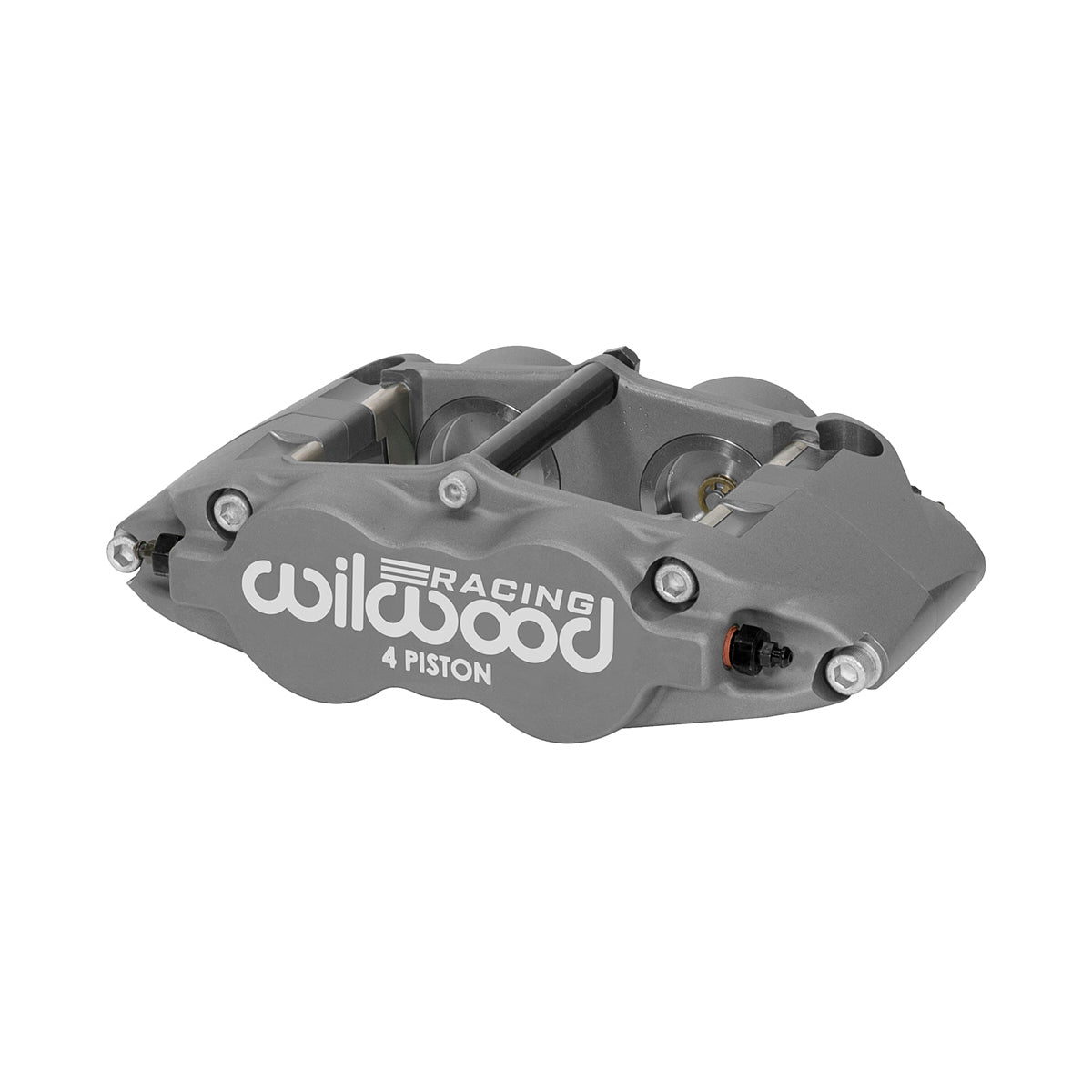 Brake Caliper - Superlite - 4 Piston - Aluminum - Gray Anodized - 14.00 in OD x 1.250 in Thick Rotor - 5.980 in Radial Mount - Passenger Side - Each