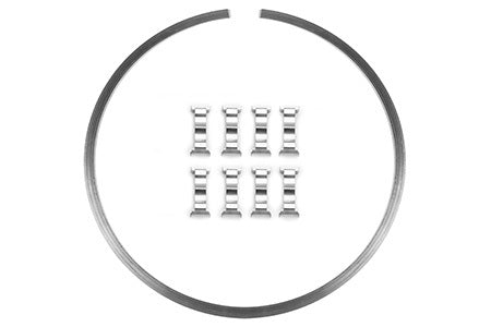 Retaining Ring - Steel - Natural - 7.18 in Diameter - Brake Hardware Clips Included - Each