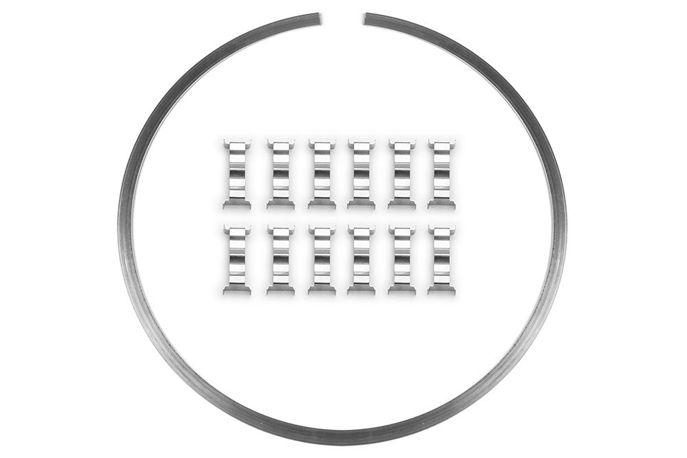 Retaining Ring - Steel - Natural - 7.77 in Diameter - Brake Hardware Clips Included - Each