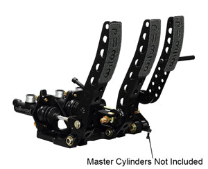 Pedal Assembly - Gas / Brake / Clutch - 5.25 to 1 Ratio - Forward Floor Mount - Aluminum - Black Paint - Each