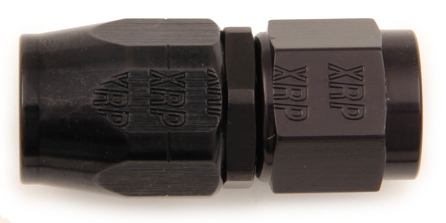 Fitting - Hose End - Straight - 4 AN Hose to 4 AN Female - Aluminum - Black Anodized - Each