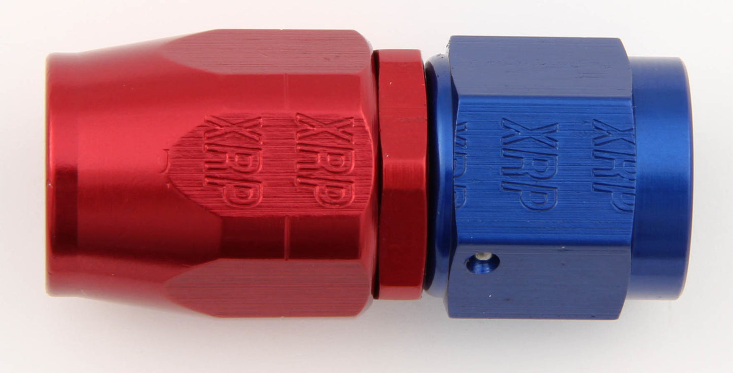 Fitting - Hose End - Straight - 12 AN Hose to 12 AN Female - Aluminum - Blue / Red Anodized - Each