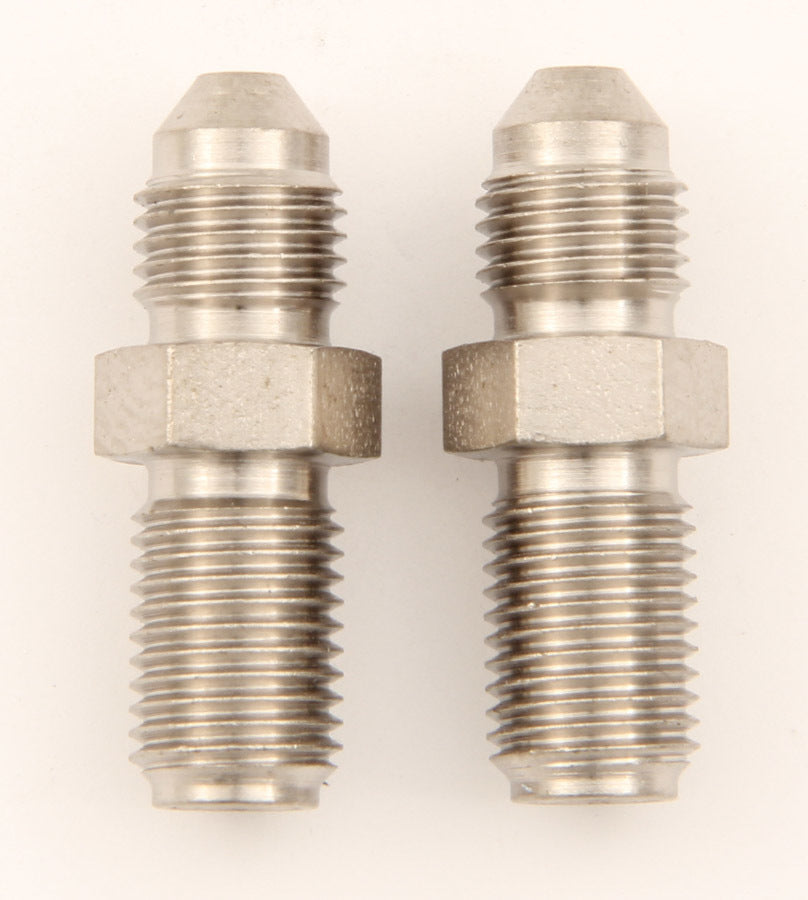 Fitting - Adapter - Straight - 3 AN Male to 3/8-24 in Inverted Flare Male - Steel - Natural - 3/16 in Hardline - Pair