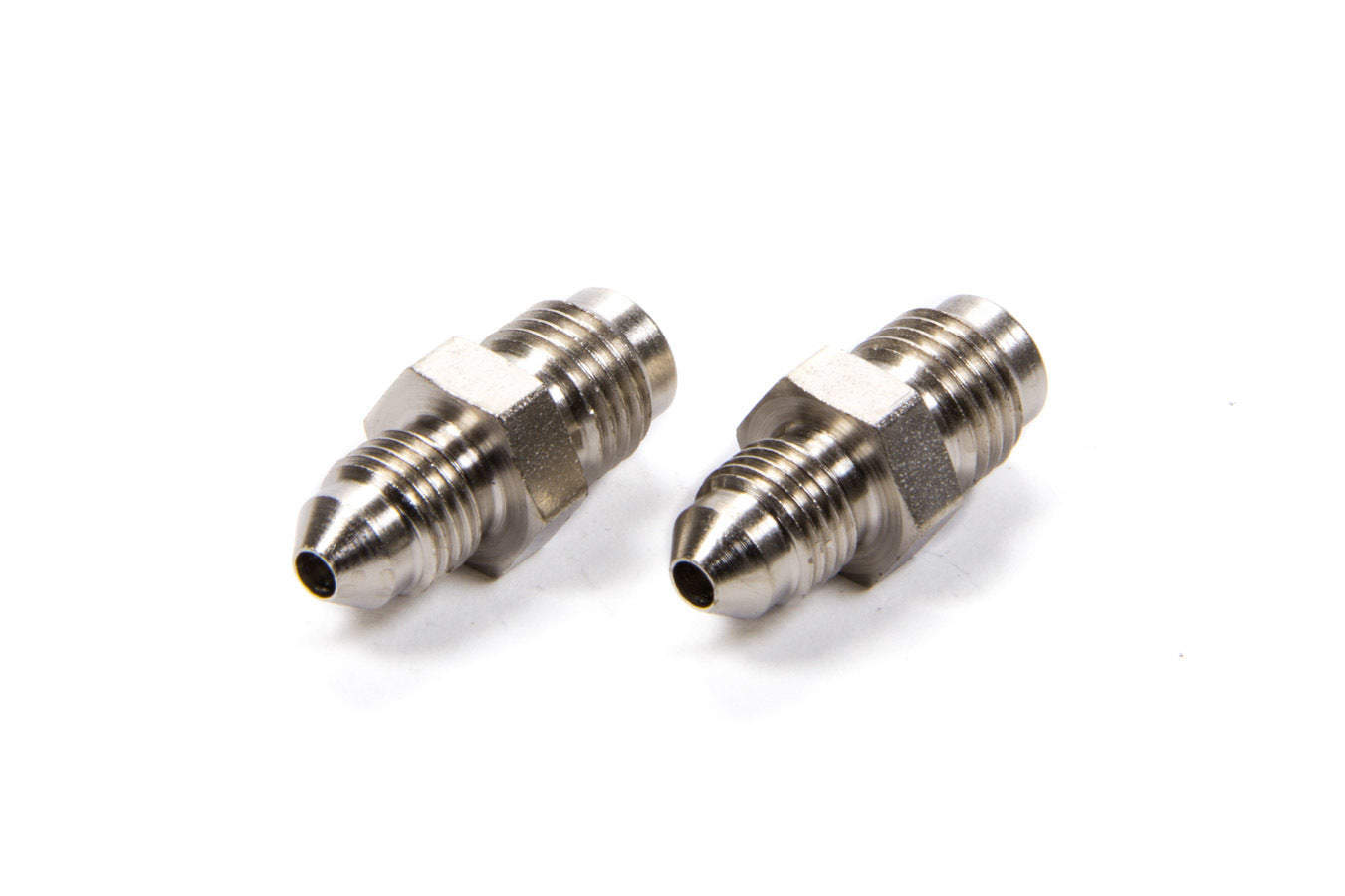 Fitting - Adapter - Straight - 3 AN Male to 7/16-20 in Inverted Flare Male - Steel - Natural - 1/4 in Hardline - Pair