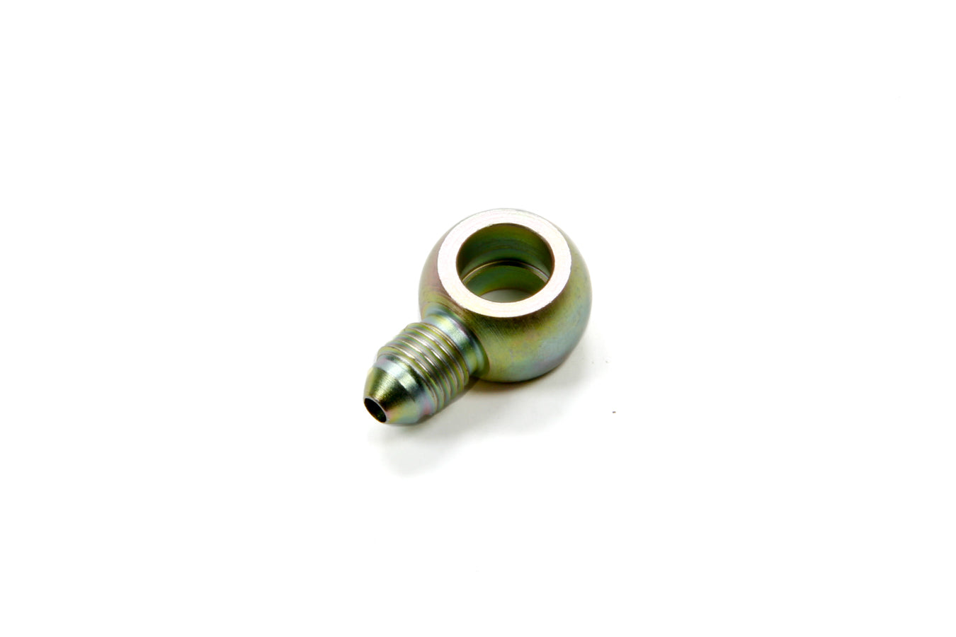 Fitting - Adapter Banjo - Straight - 3 AN Male to 10 mm Banjo - Short Neck - Steel - Cadmium - Each