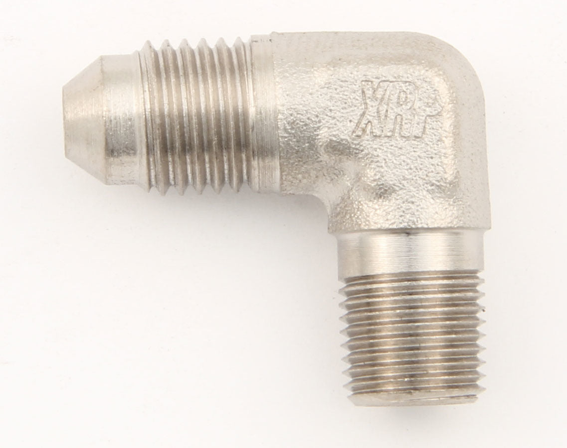 Fitting - Adapter - 90 Degree - 3 AN Male to 1/8 in NPT Male - Steel - Natural - Each